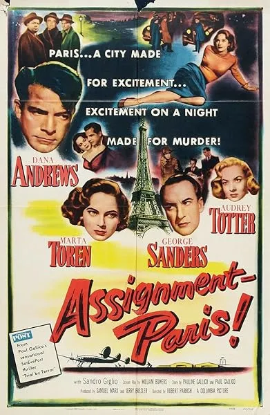  فیلم Assignment Paris 1952